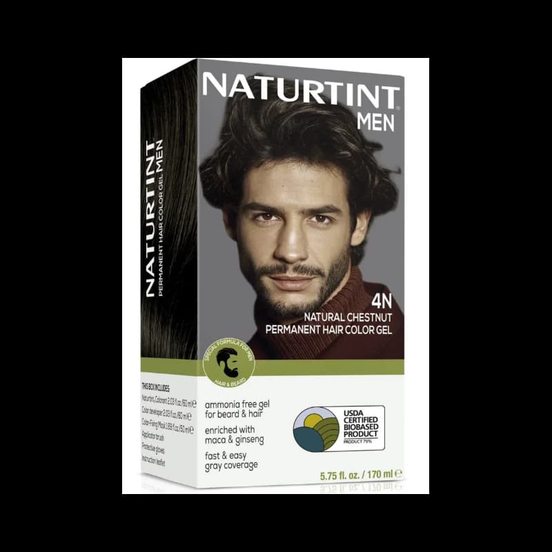 Naturtint Coloration permanente pour cheveux pour hommes  4N Châtain naturel