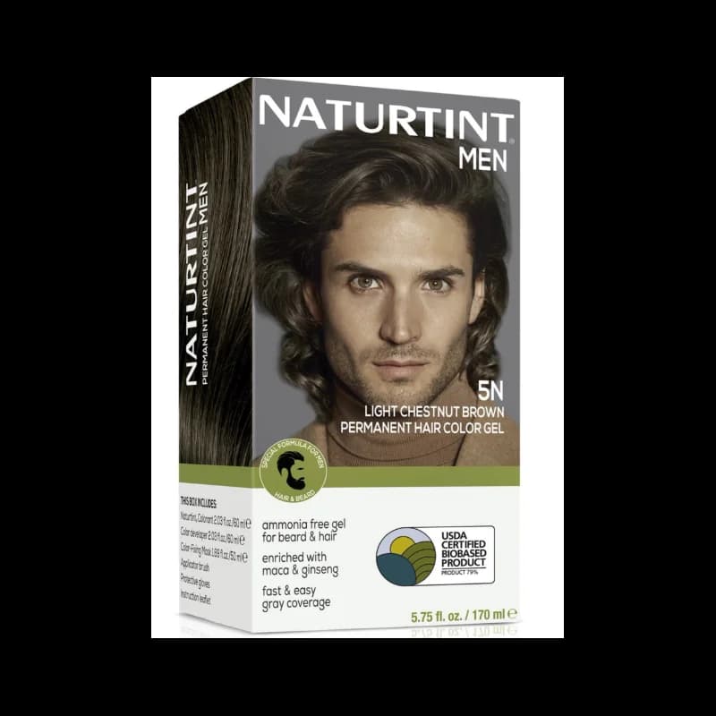 Naturtint Coloration permanente pour cheveux pour hommes  5N Châtain clair