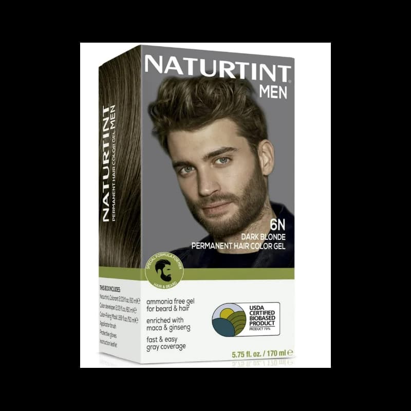 Naturtint Coloration permanente pour cheveux pour hommes  6N blond foncé