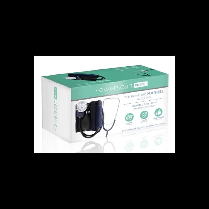 Powerscan Tensiomètre manuel au bras BK2001 +stethoscope