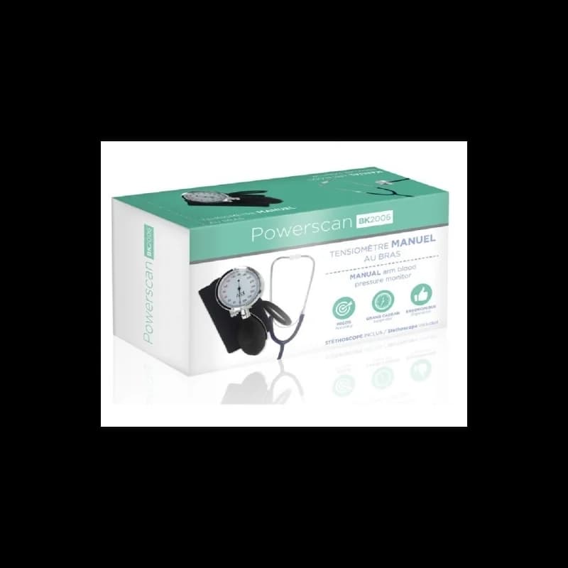 Powerscan Tensiomètre manuel au bras BK2006 +stethoscope