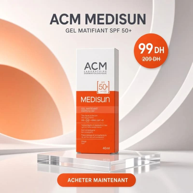 ACM MEDISUN GEL ECRAN MATIFIANT SPF 50+ 40 ML
