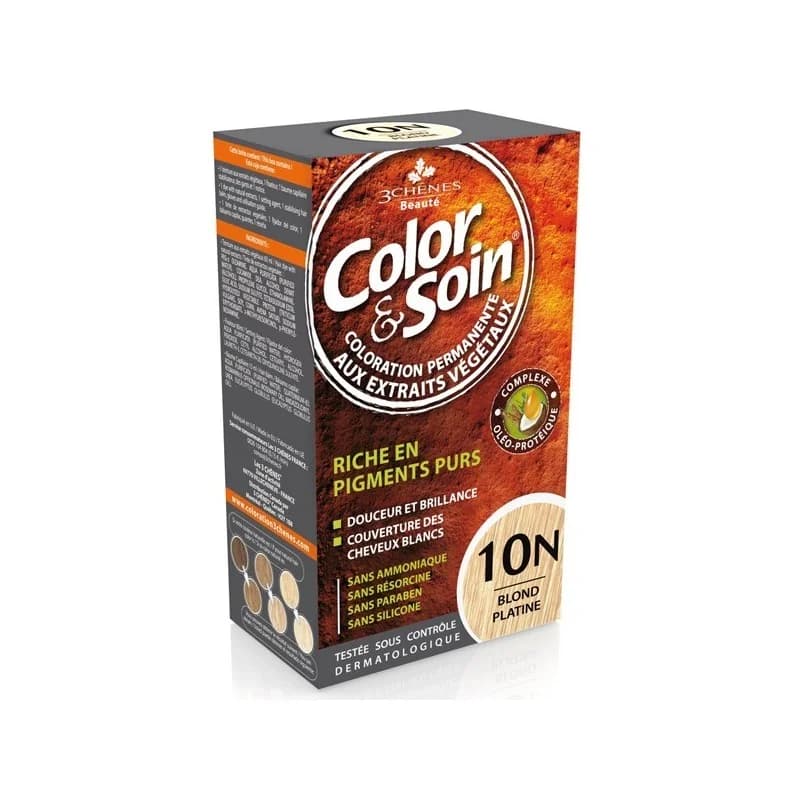 LES 3 CHENES COLOR&SOIN BLOND PLATINE 10N