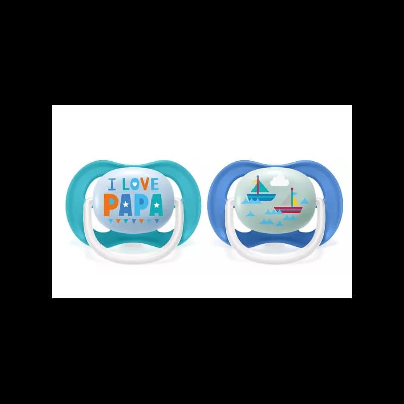 AVENT SUCETTES ORTHO 6-18 BOY PAP-BOAT - SCF080/03