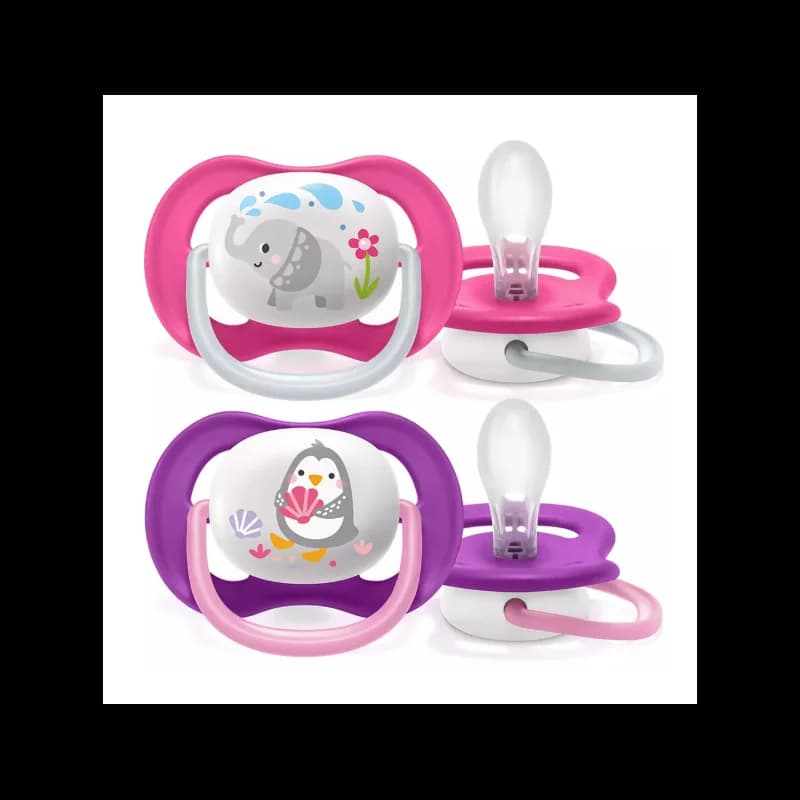 AVENT SUCETTE ORTHO 6-18M GRL ELEP/PENG - SCF080/08