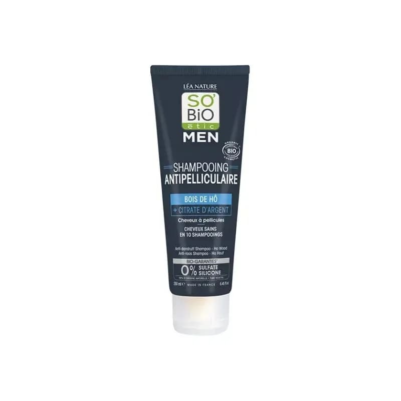 SO BIO SHAMPOING MEN ANTI-PELLICULAIRE BOIS DE HÔ 250ML