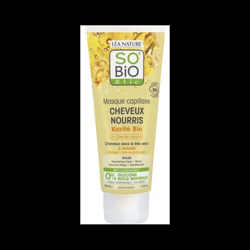 SO'BIO MASQUE KARITE & CIRE DE JOJOBA 200ML