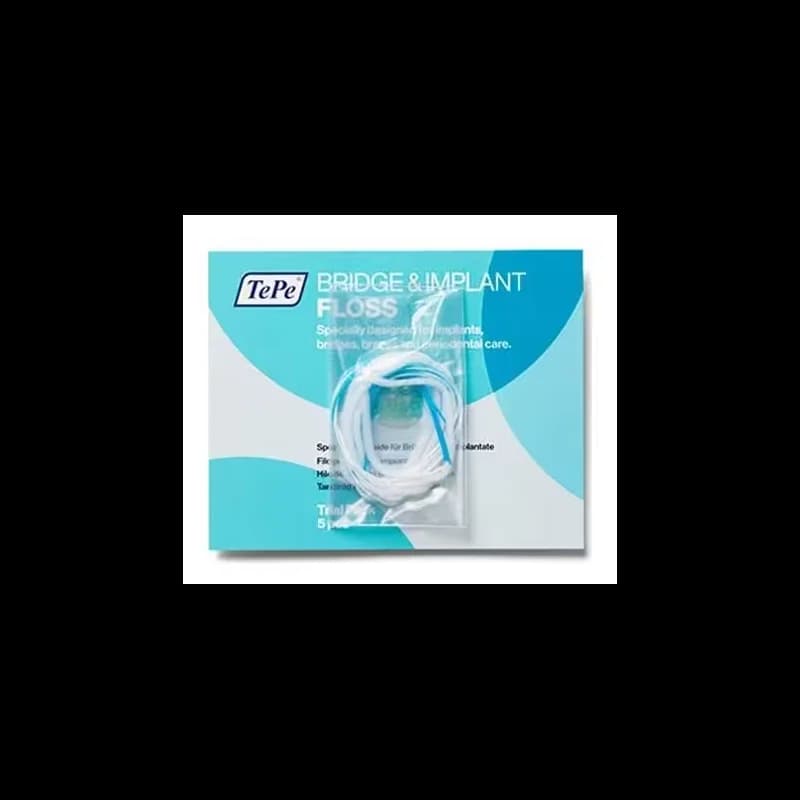 TePe Fil dentaire pour bridge et implant 5pcs