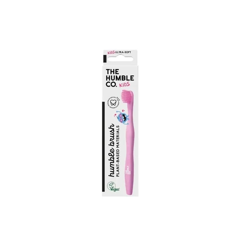 The Humble Co BROSSE A DENTS A BASE DE PLANTES POUR ENFANTS - ROSE