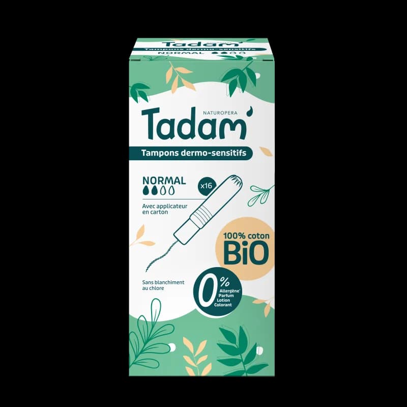 Tadam’ Tampons Dermo-sensitifs Avec Applicateur Normal X16