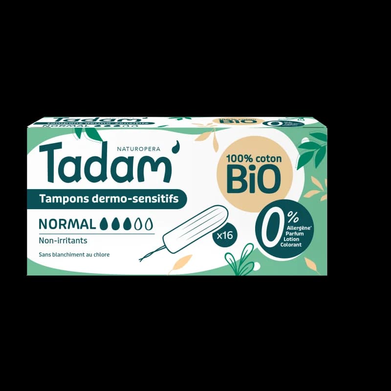 TADAM' TAMPONS NORMAL SANS APPLICATEUR 16U