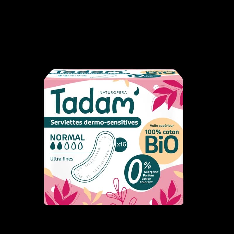 TADAM' SERVIETTES ULTRA FINES NORMAL x 16