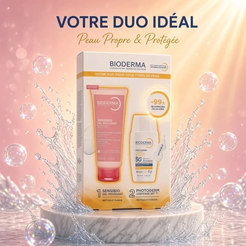 Bioderma Photoderm Xdefense Ultra Fluide invisible spf50+ 40ml+sensibio gel 100 ml