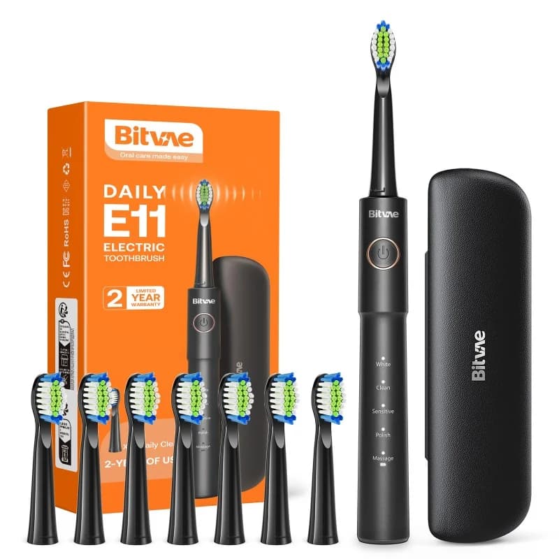 Bitvae  BV E11 brosse à dents électrique 8 têtes