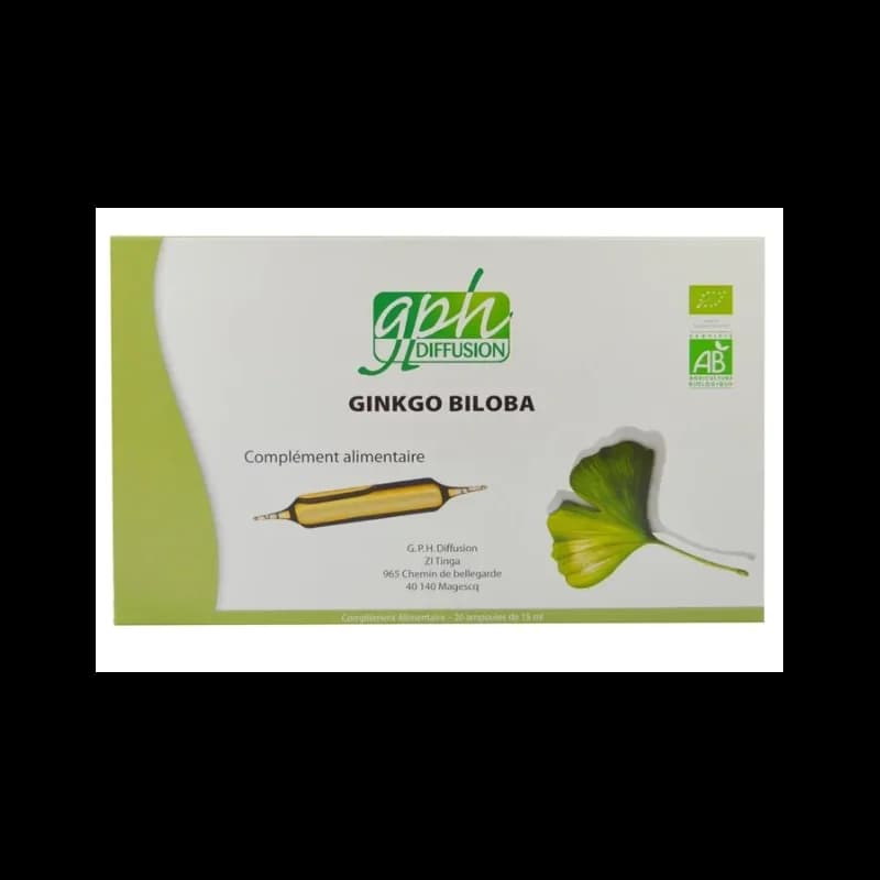 GPH DIFFUSION GINKGO BILOBA BIO 20 ampoules – 15ml