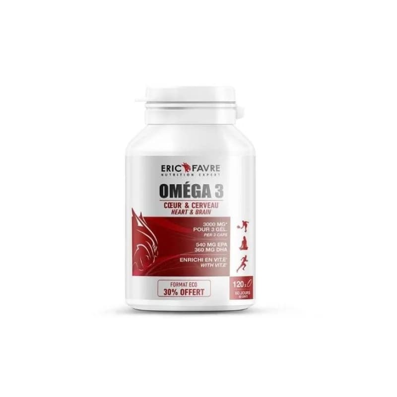ERIC FAVRE OMEGA 3 COEUR ET CERVEAU 120 CAPSULES