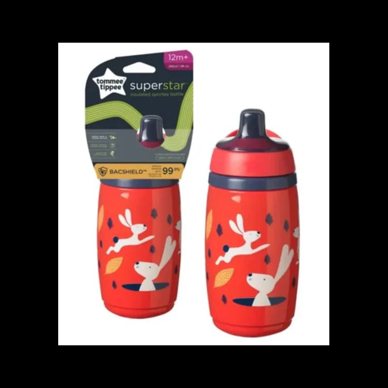 Tommee Tippee Gourde isotherme +12m 266ml Rouge