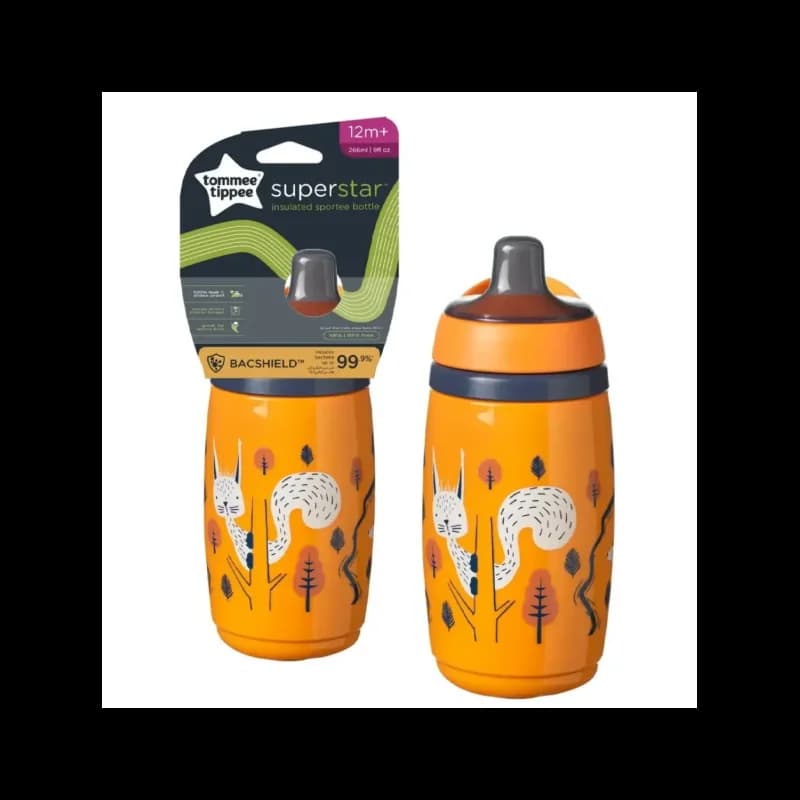 Tommee Tippee Gourde isotherme +12m 266ml Orange