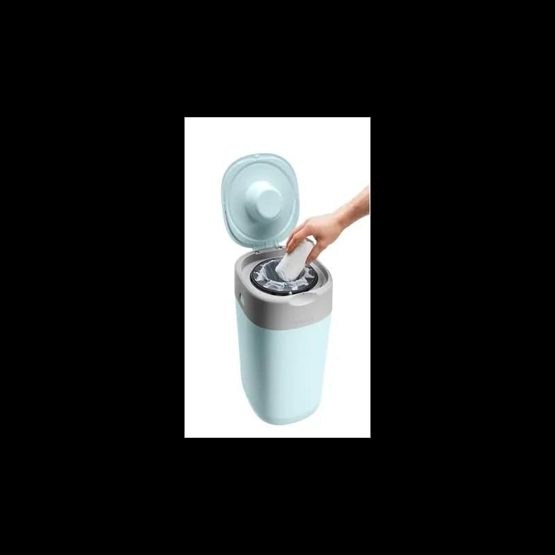 Tommee Tippee Poubelle à Couches Anti-Odeur Twist & Click – Bleu