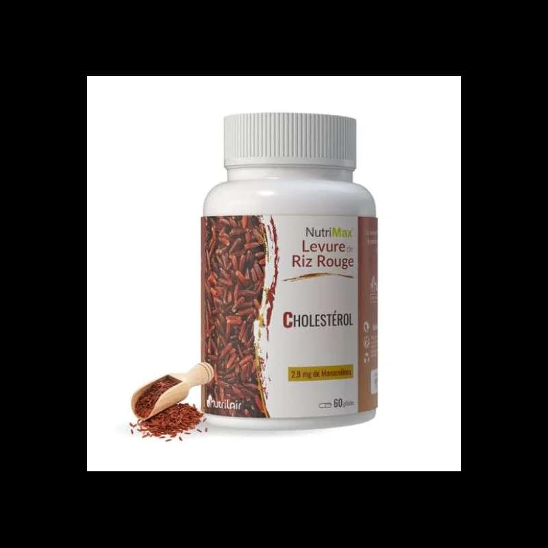 NUTRIMAX LEVURE DE RIZ ROUGE 60 GELULES A 240 MG