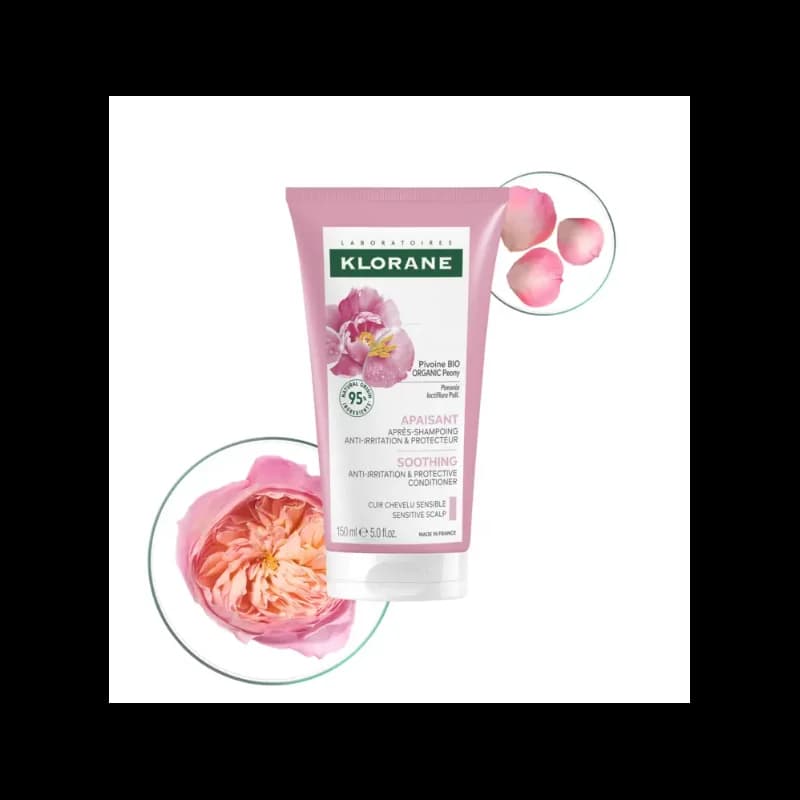 Klorane Baume Apres-Shampoing Apaisant a la pivoine 150ml
