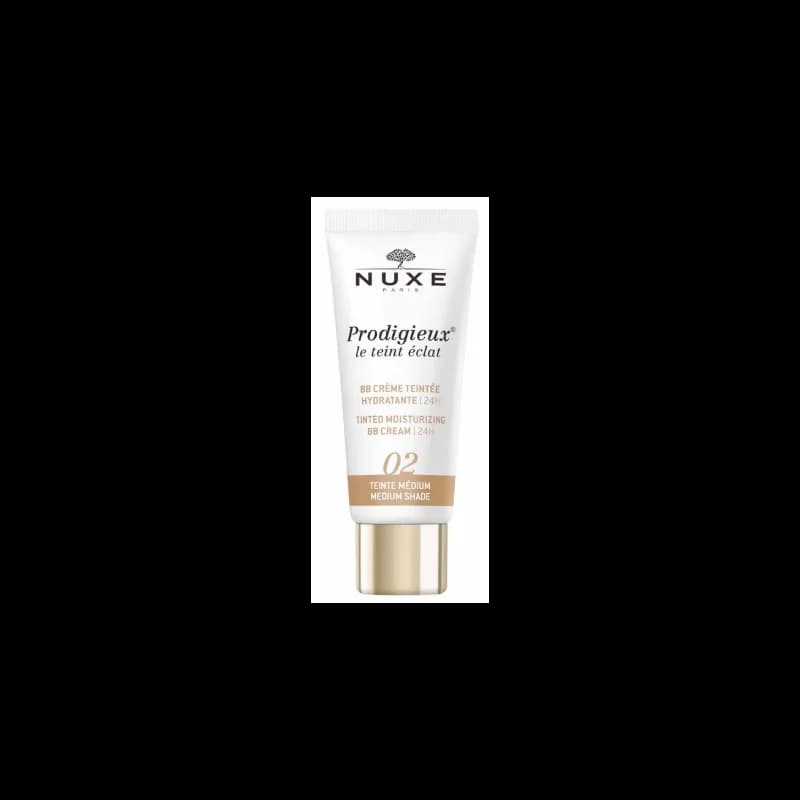 NUXE PRODIGIEUX LE TEINT ECLAT 02 BB CREME HYDRATANTE MEDIUM 30 ML