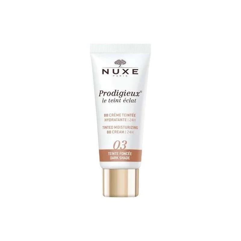 NUXE PRODIGIEUX LE TEINT ECLAT 03 BB CREME HYDRATANTE FONCEE 30 ML