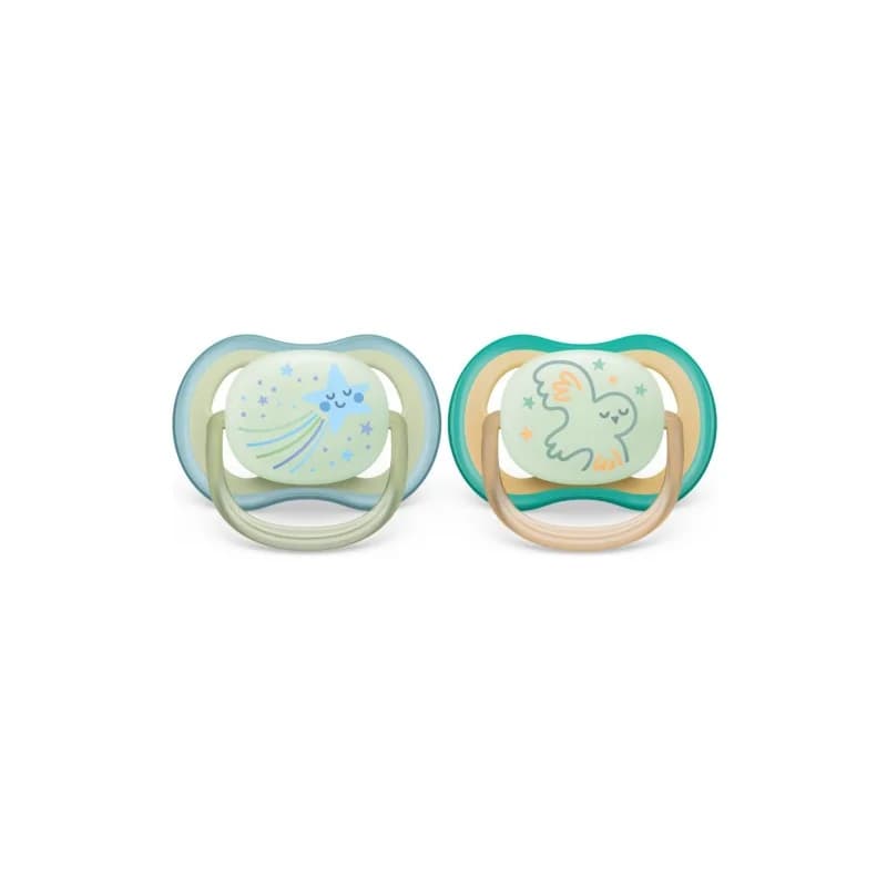 Avent Sucette Ultra Air Night Time 0-6m Scf376/18 Boy