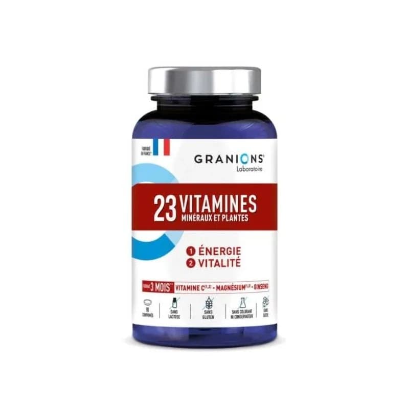 GRANIONS 23 VITAMINES MINERAUX ET PLANTES 90 COMPRIMES