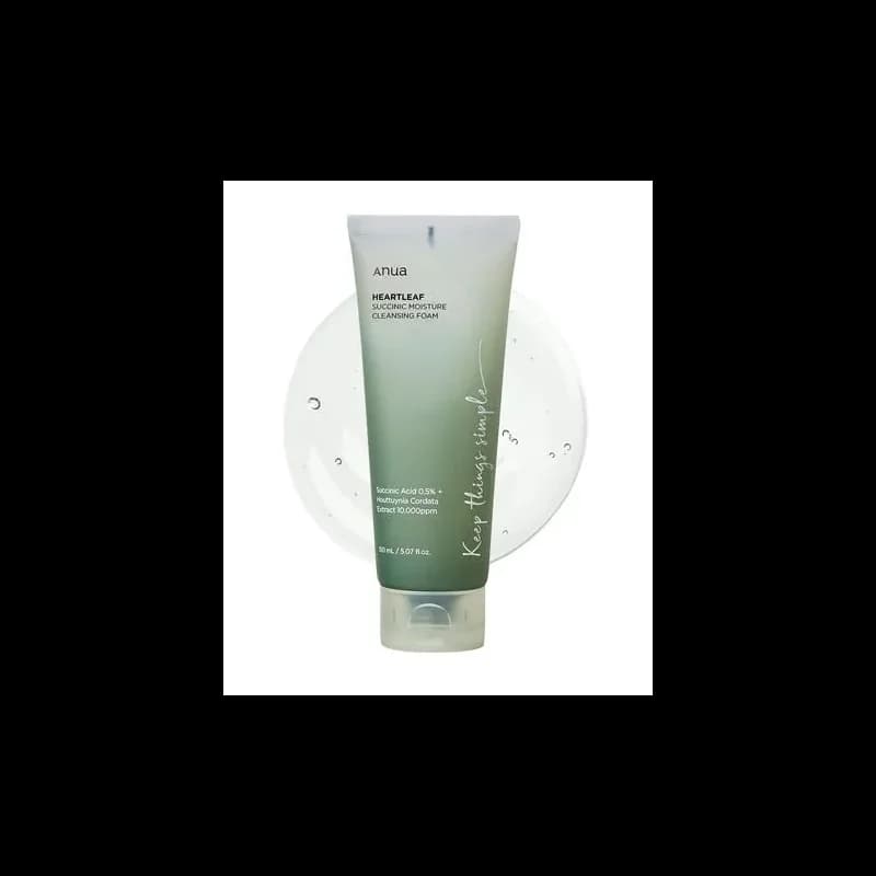 ANUA HEARTLEAF SUCCINIC MOISTURE CLEANSING FOAM 150ML