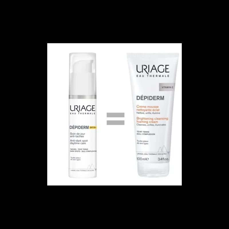 Uriage Depiderm Spf 50 30ml + MOUSSE NETTOYANTE 100 ML OFFERT