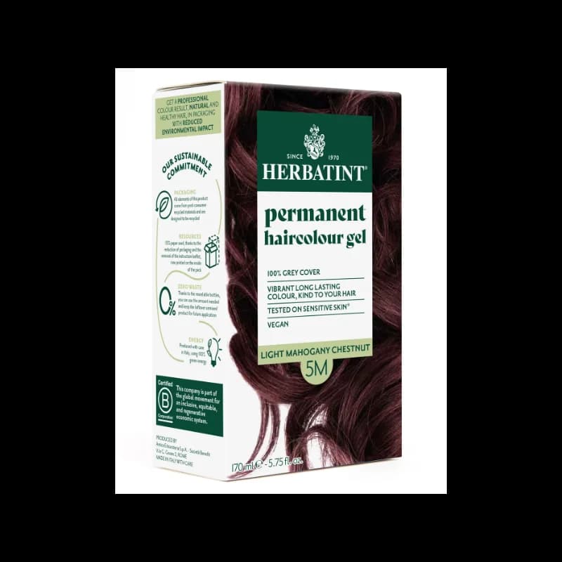 HERBATINT SOIN COLORANT PERMANENT 5 M CHATAIN CLAIR ACAJOU 150 ML
