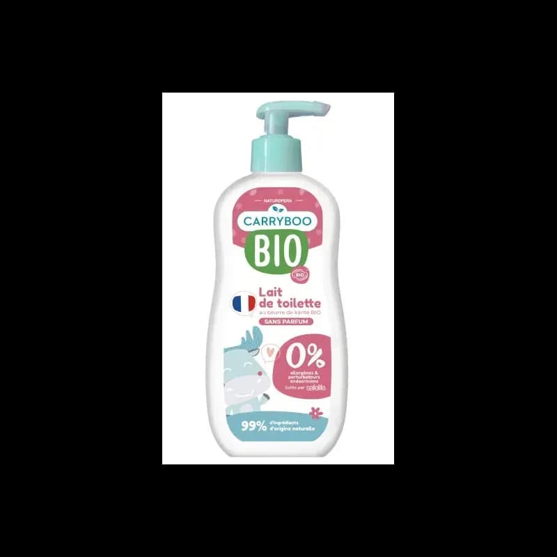 CARRYBOO LAIT DE TOILETTE DOUX BEURRE DE KARITE SS PARFUM 500ML