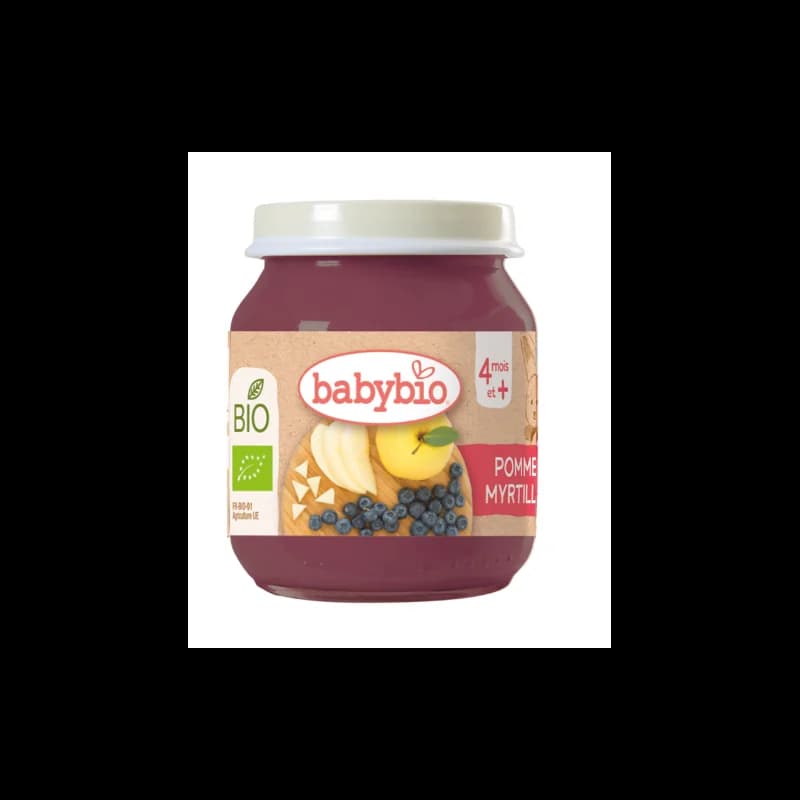 BABYBIO POT POMME MYRTILLE 130G