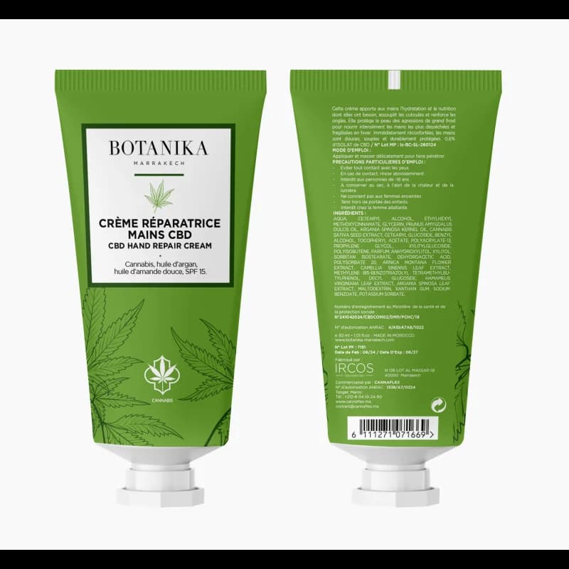 CANNAFLEX CREME REPARATRICE MAINS 30ML