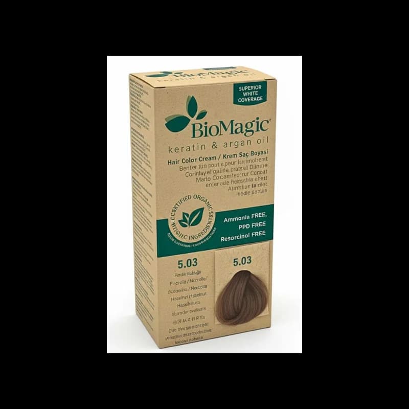 Biomagic Color Cream 5/03 Chatain Clair Natr Dore