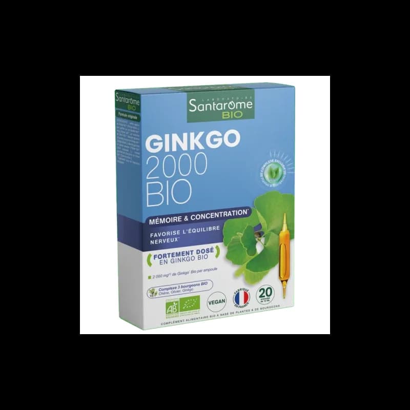 Santarome Ginkgo Bio 2000 – 20 Ampoules