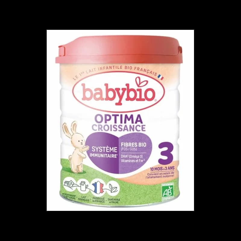 BABYBIO OPTIMA CROISSANCE 3 DE 10 A 3 ANS 800G