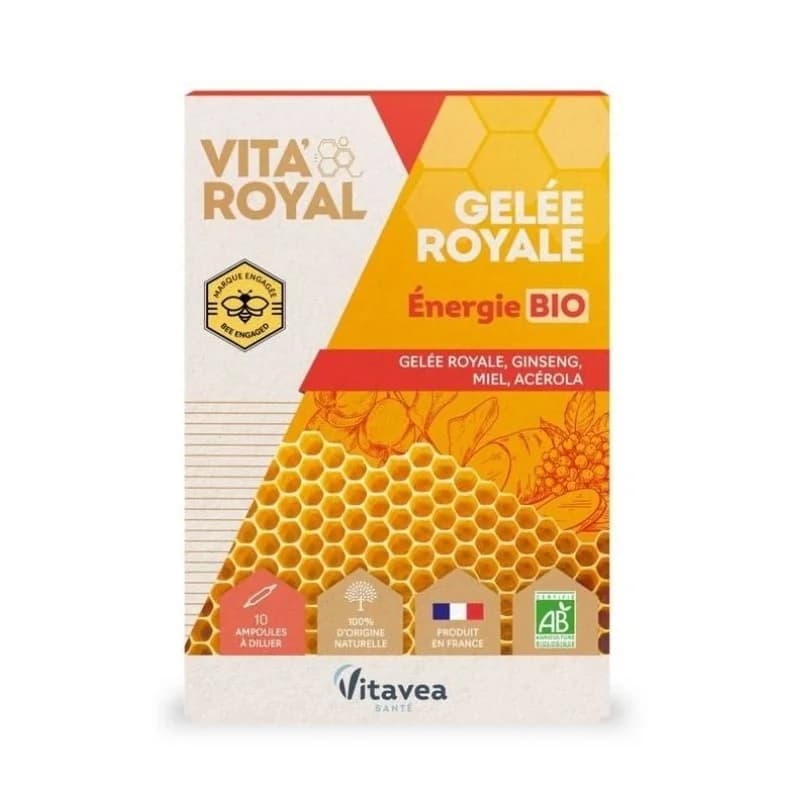 VITAVEA GELEE ROYAL ENERGIE BIO 10 AMPOULES