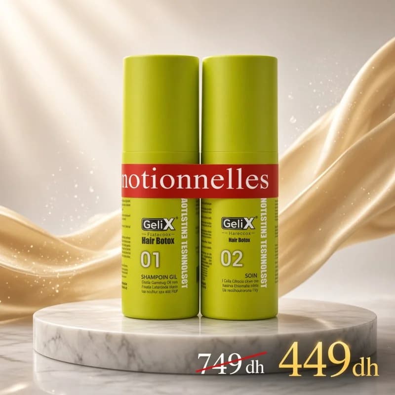 Gelix Duo Pack  » Hair Botox shampoing 01+Hair Botox Keratin 02″