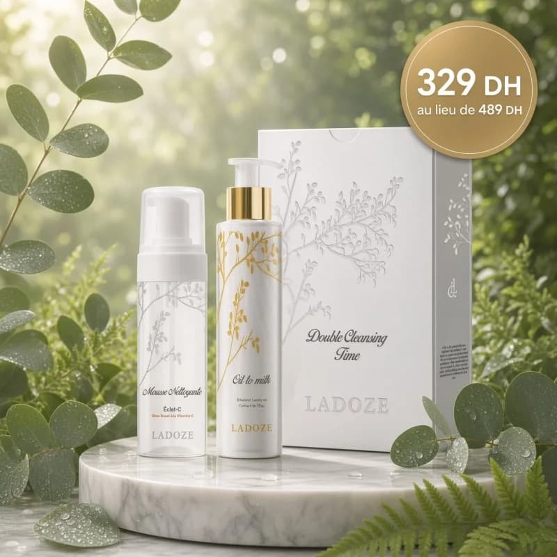 Ladoze Double cleansing time Coffert oil to milk 200ml+Mousse 150ml