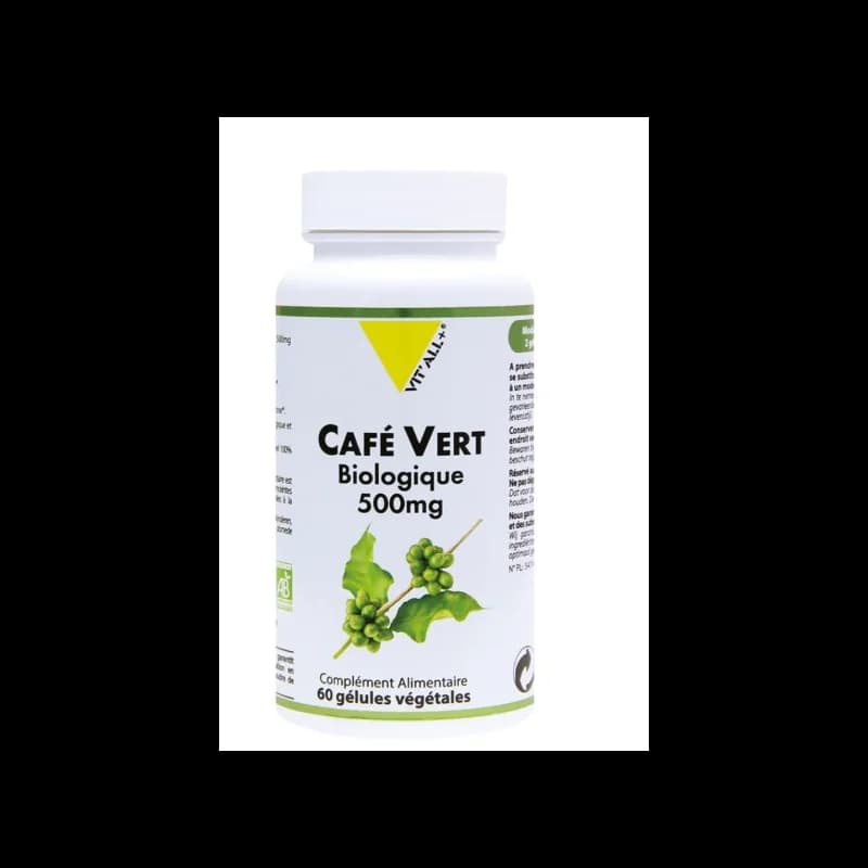 VIT’ALL+ CAFE VERT 500MG 60GEL
