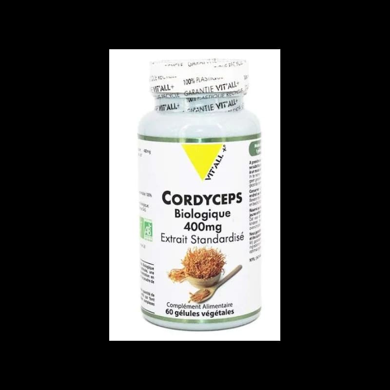 VIT'ALL+ CORDYCEPS BIOLOGIQUE 400 MG 60 GELULES