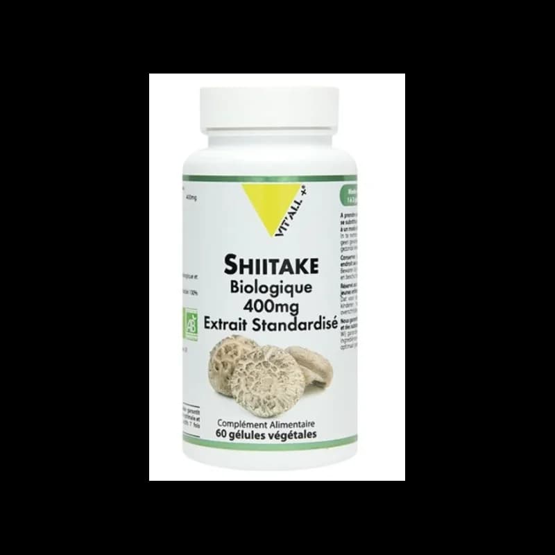 VIT’ALL+ SHIITAKE BIOLOGIQUE 400 MG 60 GELULES
