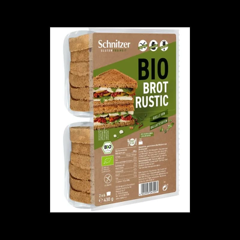 SCHNITZER PAIN DE MIE RUSTIQUE SG 430G
