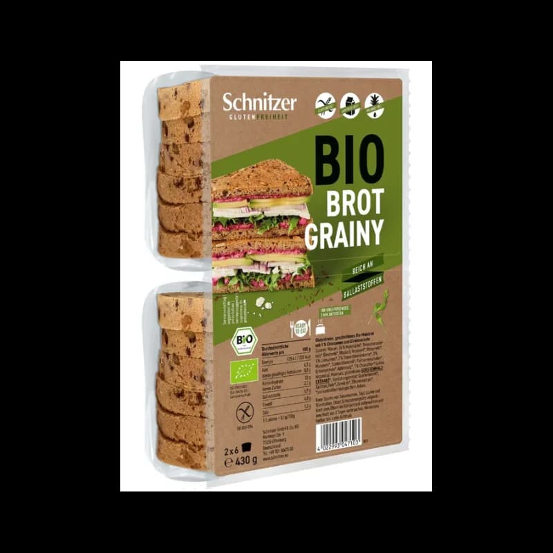 SCHNITZER PAIN DE MIE AUX GRAINES SG 430G