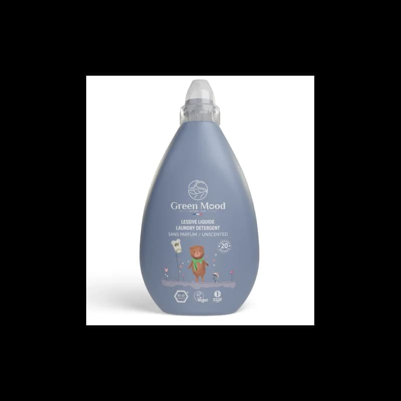 GREEN MOOD LESSIVE LIQUIDE BEBE SS PARFUM 1000ML