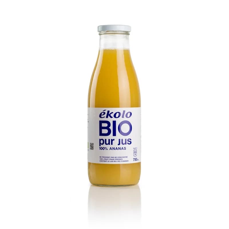 EKOLO BIO PUR JUS D'ANANAS 750ML