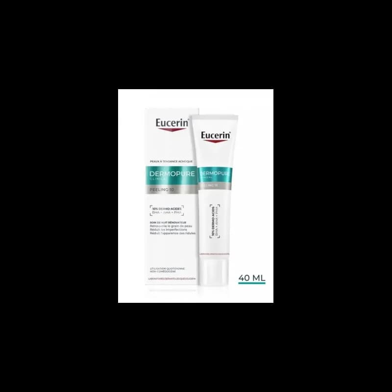 EUCERIN DERMOPURE CLINICAL PEELING 10 SOIN DE NUIT RENOVATEUR 40ML