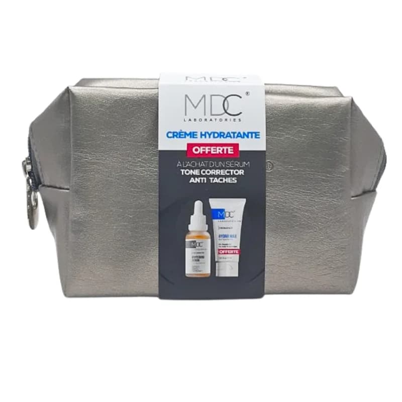 MDC OFFRE TONE CORRECTOR SERUM ECLAIRCISSANT 30 ML+MDC HYDRA MAX 30ML + TROUSSE OFFERTS
